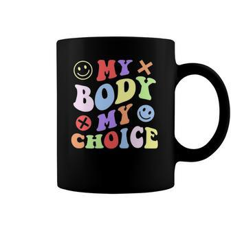 My Body My Choice Pro Choice Womens Rights Retro Feminist Coffee Mug | Mazezy