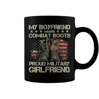 My Boyfriend Wears Combat Boots Proud Military Girlfriend T-Shirt Coffee Mug - Monsterry