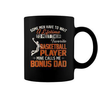 My Favorite Basketball Player Calls Me Bonus Dad Funny Daddy Coffee Mug | Mazezy