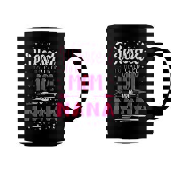 Nana Grandma Gift Blessed To Be Called Mom And Nana Coffee Mug - Seseable