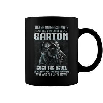 Never Underestimate The Power Of An Garton Even The Devil Coffee Mug - Seseable