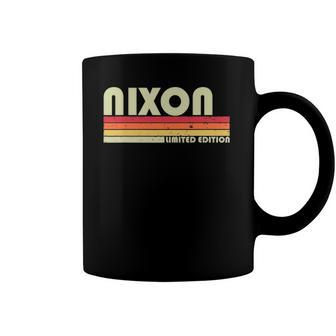 Nixon Gift Name Personalized Funny Retro Vintage Birthday Coffee Mug | Mazezy