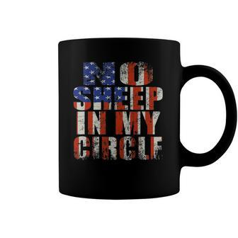 No Sheep In My Circle Usa Flag Coffee Mug | Mazezy
