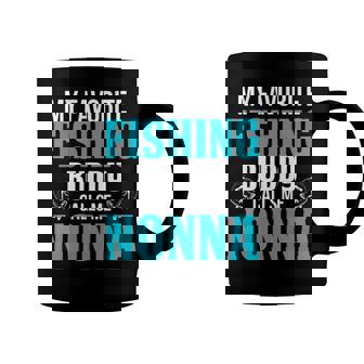 Nonna Grandpa Fishing Gift My Favorite Fishing Buddy Calls Me Nonna Coffee Mug - Seseable