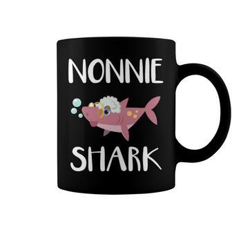 Nonnie Grandma Gift Nonnie Shark V2 Coffee Mug - Seseable