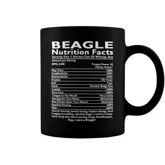 Nutrition Facts Play Time Stick Loyalty Pure Love 44 Beagle Dog Coffee Mug - Seseable