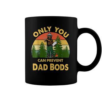 Only You Can Prevent Dad Bods Bear Camping Vintage Funny Classic Coffee Mug | Mazezy