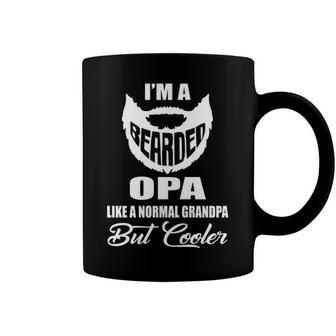 Opa Grandpa Gift Bearded Opa Cooler Coffee Mug - Seseable