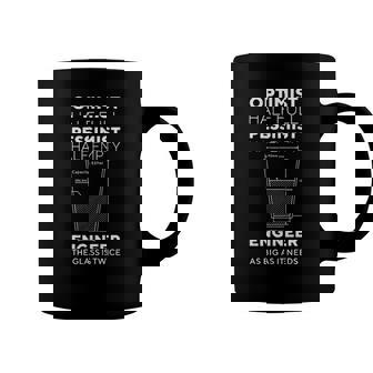 Optimist Pessimist Engineer Engineering Gift Men Women Glass Coffee Mug | Mazezy