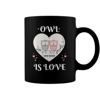 Owl You Need Is Love Cute Heart Womens Valentines Day Gift Coffee Mug | Mazezy