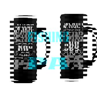Pa Grandpa Fishing Gift My Favorite Fishing Buddy Calls Me Pa Coffee Mug - Seseable