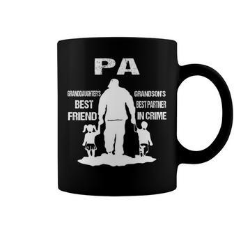 Pa Grandpa Gift Pa Best Friend Best Partner In Crime Coffee Mug - Seseable