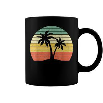 Palm Tree Vintage Retro Style Tropical Beach Coffee Mug | Mazezy UK
