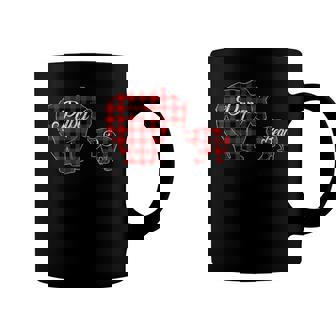 Papa Bear S Buffalo Plaid Christmas Coffee Mug | Mazezy