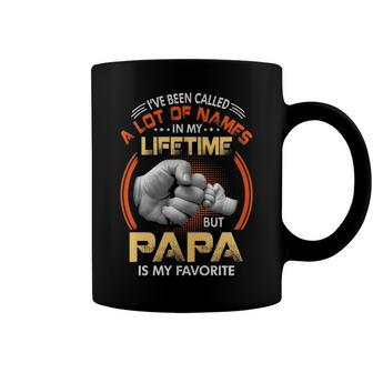 Papa Grandpa Gift A Lot Of Name But Papa Is My Favorite Coffee Mug - Seseable