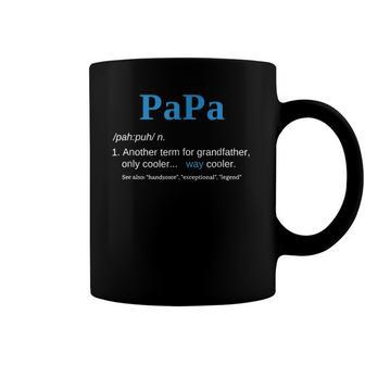 Papa Like A Grandfather Only Cooler Definition Gift Classic Coffee Mug | Mazezy