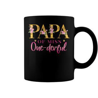 Papa Of Miss One Derful 1St Birthday Party First One-Derful Coffee Mug - Seseable
