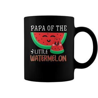 Papa Of The Little Watermelon Melon Family Matching Coffee Mug | Mazezy