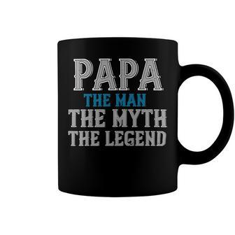 Papa The Man The Myth The Legend Fathers Day Gift Coffee Mug - Monsterry DE