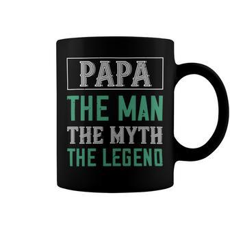 Papa The Man The Myth The Legend Papa T-Shirt Fathers Day Gift Coffee Mug - Monsterry