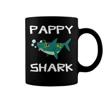 Pappy Grandpa Gift Pappy Shark V2 Coffee Mug - Seseable