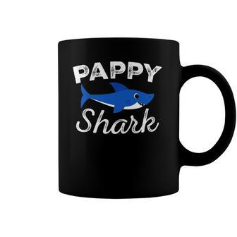 Pappy Shark Fathers Day Daddy Gift Coffee Mug | Mazezy