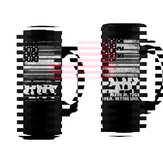 Pappy The Man Myth Legend American Flag Fathers Day July 4Th Coffee Mug | Seseable CA