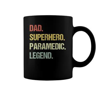 Paramedic Dad Superhero Paramedic Legend Vintage Retro Coffee Mug | Mazezy