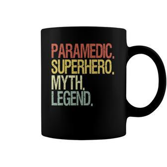 Paramedic Superhero Myth Legend Vintage Retro Coffee Mug | Mazezy