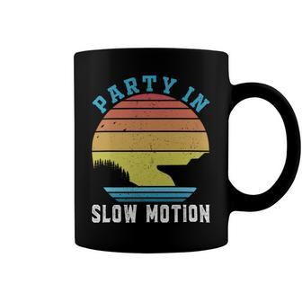 Party In Slow Motion Vintage Funny Boating Boating Gifts Coffee Mug | Favorety