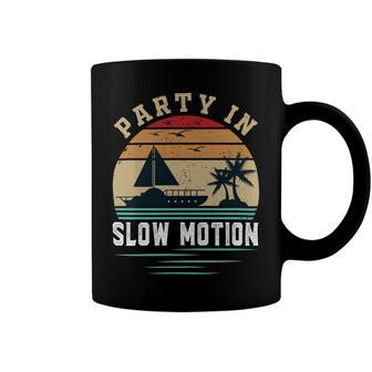 Party In Slow Motion Vintage Funny Boating Boating Gifts Coffee Mug | Favorety