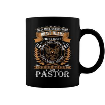 Pastor Name Gift Pastor Brave Heart Coffee Mug - Seseable