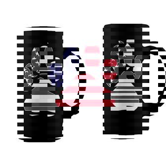 Patriotic Dog Paw Print For 4Th Of July Coffee Mug | Seseable CA
