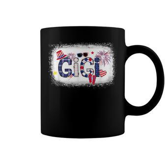 Patriotic Gigi 4Th Of July Usa American Flag Mom Life Coffee Mug - Seseable