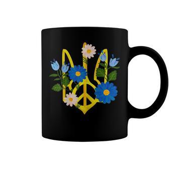 Peace In The Crest Of Ukraine Peace And Solidarity For Ukraine Coffee Mug | Favorety DE