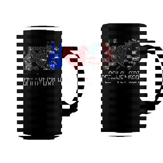 Peace Love America Made For A Patriotic American 4Th Of July Coffee Mug - Seseable