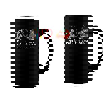 Peace Love Christmas Sublimation Peace Symbol Coffee Mug | Mazezy