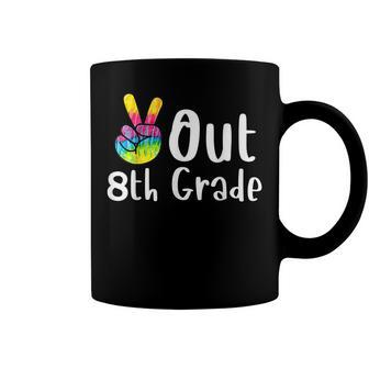 Peace Out 8Th Grade Tie Dye Graduation Class Of 2022 Virtual  V2 Coffee Mug