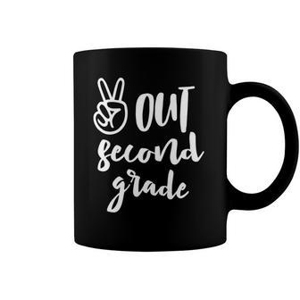 Peace Out Second Grade - Last Day Of School 2Nd Grad Coffee Mug | Mazezy DE