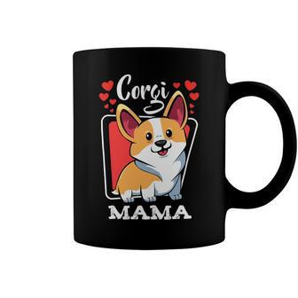 Pembroke Welsh Corgi Mama Puppy Dog Mom Pets Animals Lover V2 Coffee Mug - Monsterry DE
