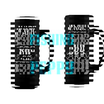 Peppy Grandpa Fishing Gift My Favorite Fishing Buddy Calls Me Peppy Coffee Mug - Seseable