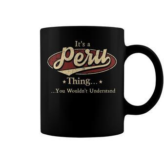 Peru Shirt Personalized Name Gifts T Shirt Name Print T Shirts Shirts With Name Peru Coffee Mug - Seseable