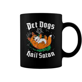 Pet Dogs Hail Satan Kawaii Satanic Dog Astrology Witchcraft Coffee Mug | Mazezy