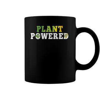 Plant Powered Vegan Plant Based Vegetarian Tee Coffee Mug | Mazezy