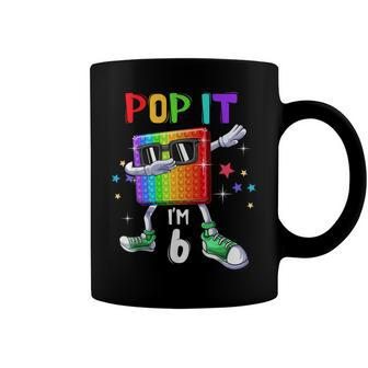 Pop It 6Th Birthday Boys Girls Kids 6 Years Old Fidget Coffee Mug - Seseable
