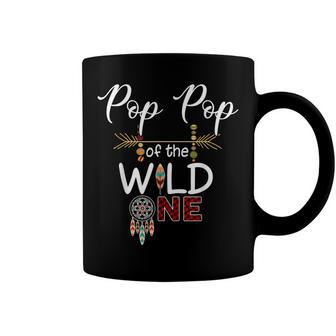 Pop Pop Of The Wild One Funny 1St Birthday First Thing Coffee Mug - Seseable