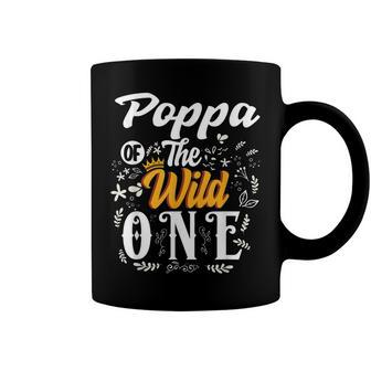 Poppa Of The Wild One 1St Birthday Party First Thing Men Coffee Mug - Seseable