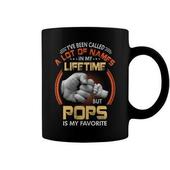 Pops Grandpa Gift A Lot Of Name But Pops Is My Favorite Coffee Mug - Seseable