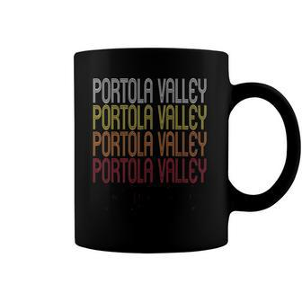 Portola Valley Ca Vintage Style California Coffee Mug | Mazezy