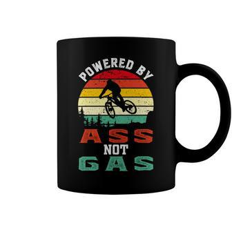 Powered By As S Not Gas Vintage Funny Biking Funny Cycling Mountain Biking Coffee Mug - Monsterry